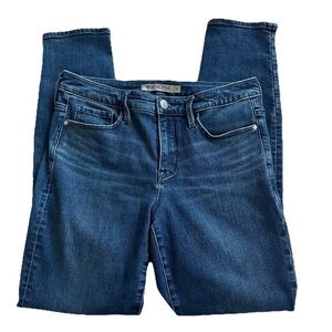 Athleta Sculptek Blue Dark Wash Mid Rise Jeans-Women’s 6-Skinny Denim Stretchy